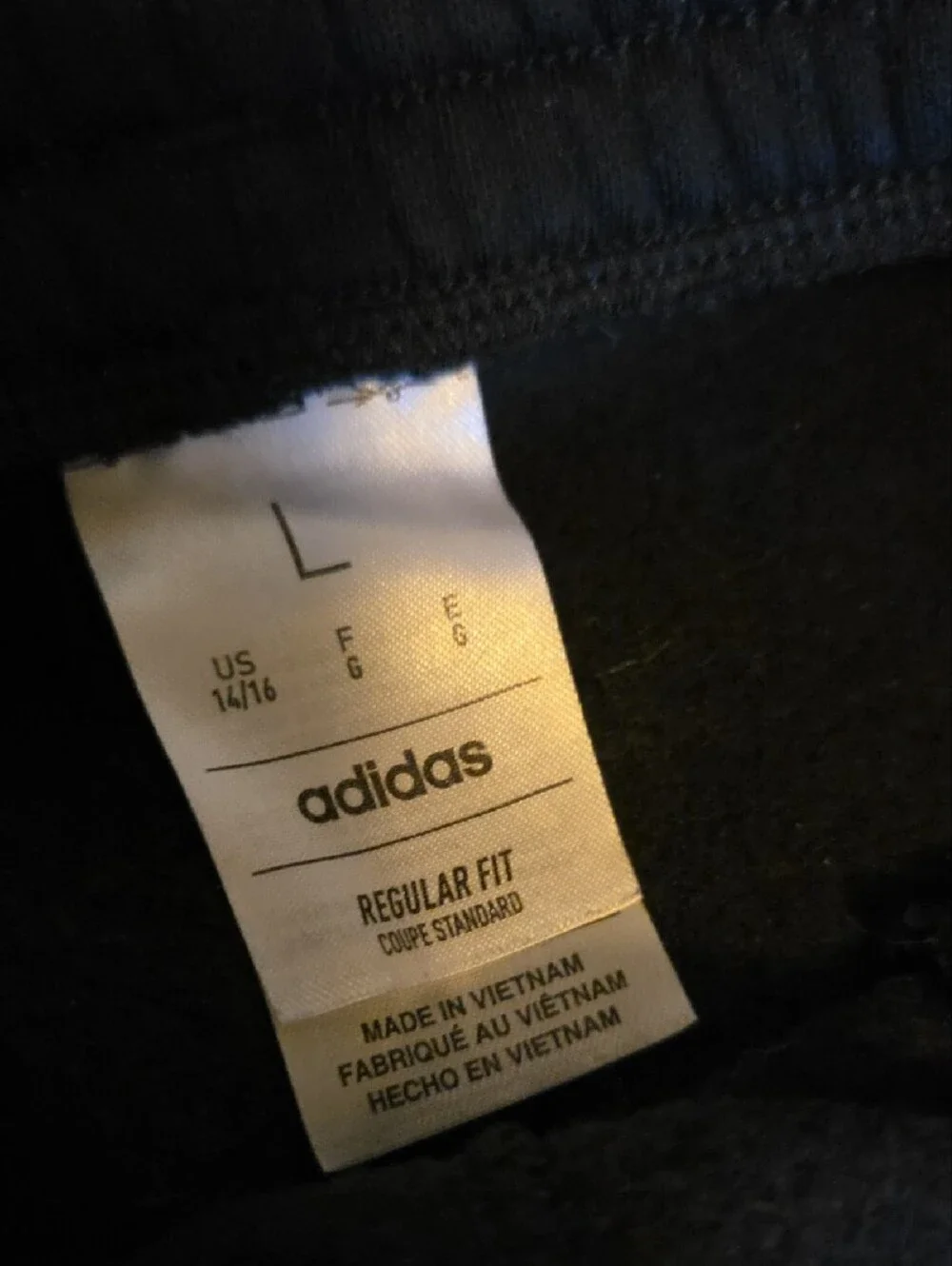 adidas Black Joggers with White Side Stripes - Kids